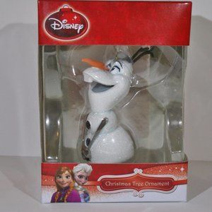 NEW Disney Frozen Olaf Xmas Ornament Hallmark 2014 Glitter Resin 1HCM3601  3.5"